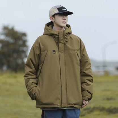 Herren Winterjacke Waterproof Verstellbarer Kragen Modern