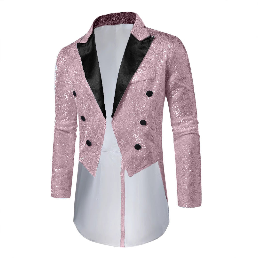 Abendblazer Herren Glitzer Effekt Schwarz Elegant - BerlinGlamour