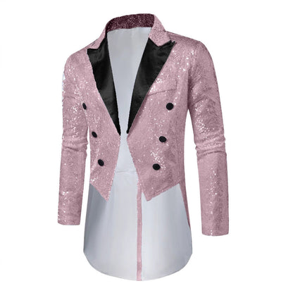 Abendblazer Herren Glitzer Effekt Schwarz Elegant - BerlinGlamour