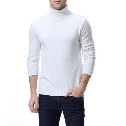 Herren Rollkragenpullover Eleganter Baumwolle Premium Qualität - BerlinGlamour