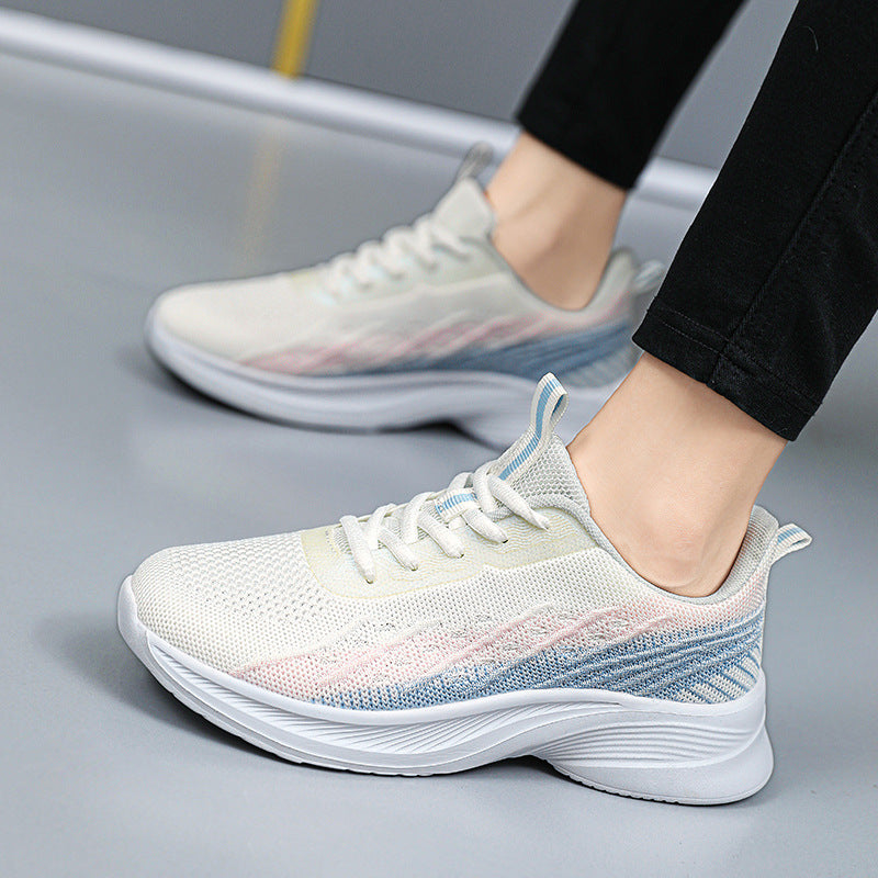 Damen Laufschuhe atmungsaktiv Flexibel Komfort Schwarz