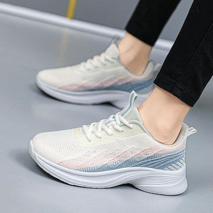Damen Laufschuhe atmungsaktiv Flexibel Komfort Schwarz