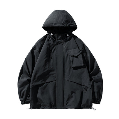Herren Parka Jacke Winddicht Wasserdicht Modern