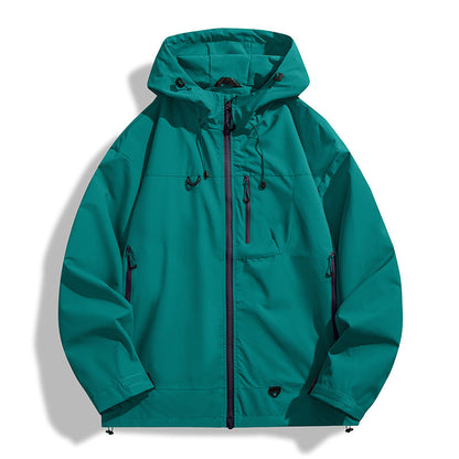Wasserdichte Herren Outdoor-Jacke mit Kapuze Atmosaktiv