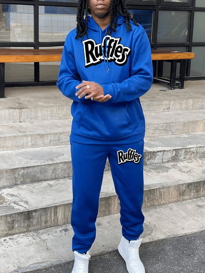 Herren Jogginganzug Set mit Logo, Gemütlich und Bequem