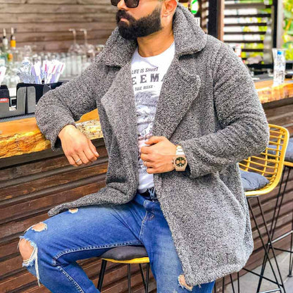 Herren Winterjacke Teddyfell Weich Warm - BerlinGlamour