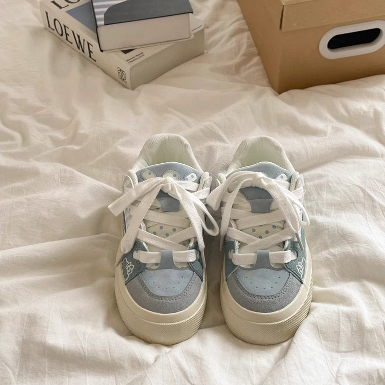 Damen Sneaker Bequem Atmungsaktiv Floral