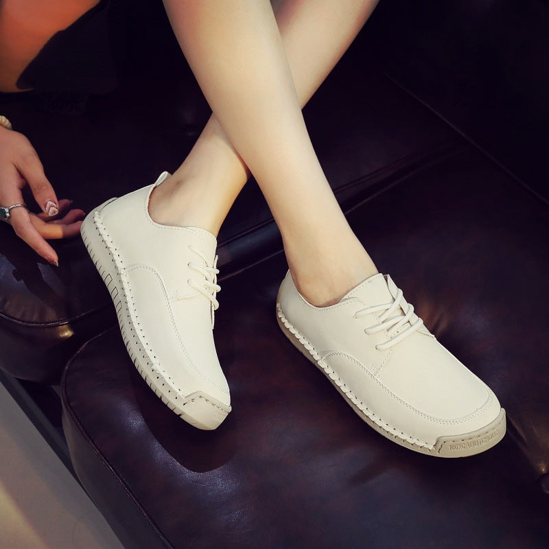 Damen Schnürschuhe Leder Komfortabel Heidi Stil