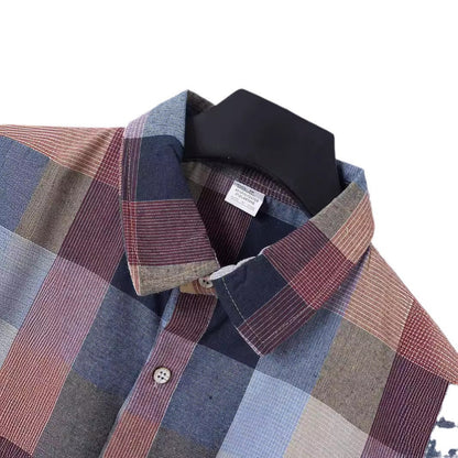 Herren Hemd Kurzarm Karomuster Modern Slimfit