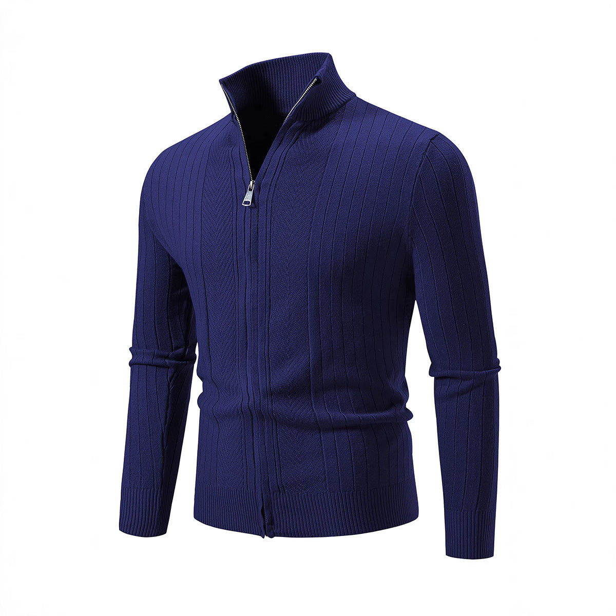 Herren Strickpullover Hochkragen Fein Modern
