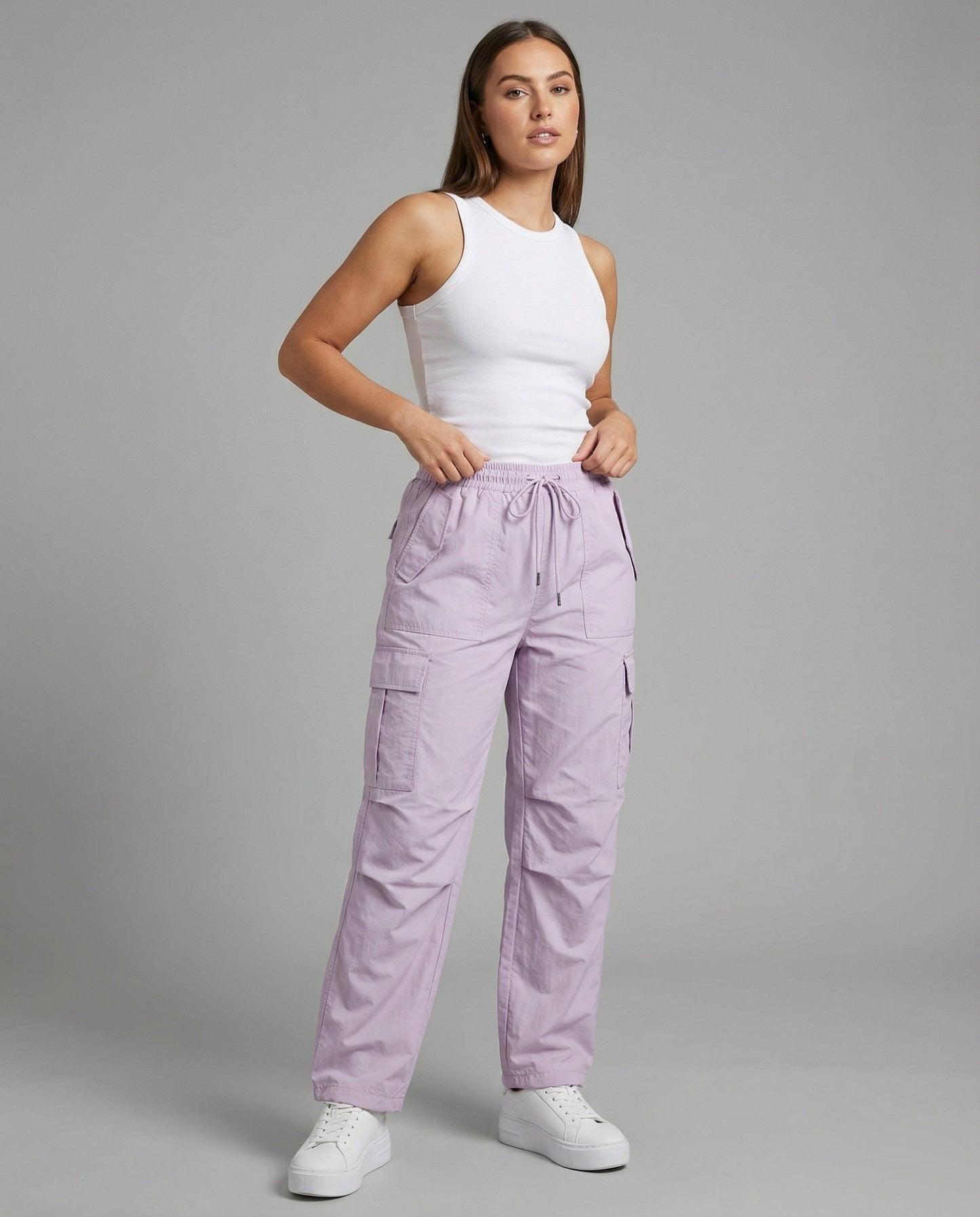 Damen Jogginghose Ultraleicht Elastisch Mit Kordelzug