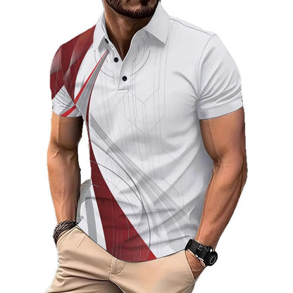 Herren Polohemd Sportlich Modern mit Logo