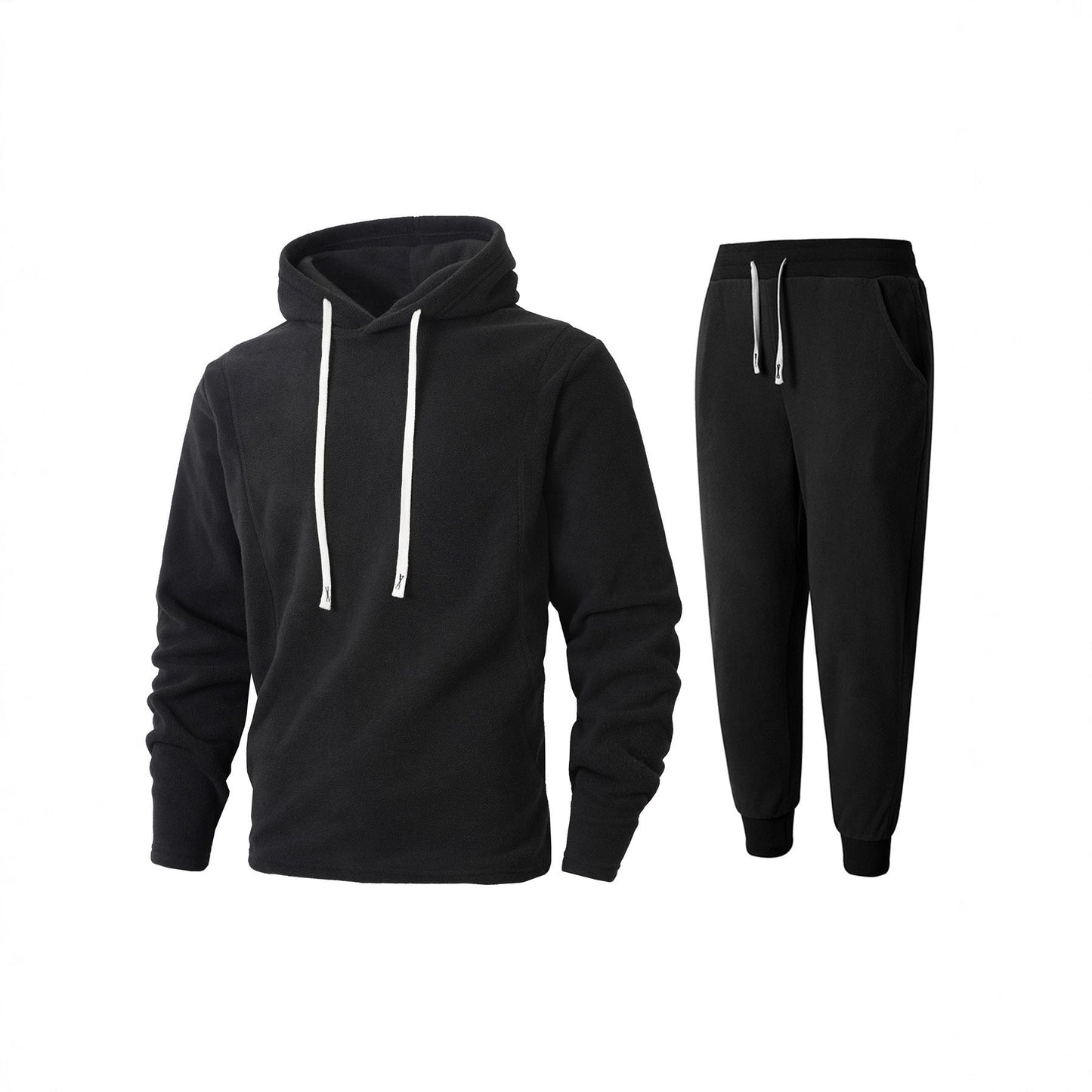 Herren Sportanzug Fleece Kapuzenpullover Jogginghose Set