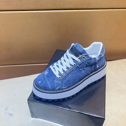 Damen Sneaker Tweed Optik BequemSportlich