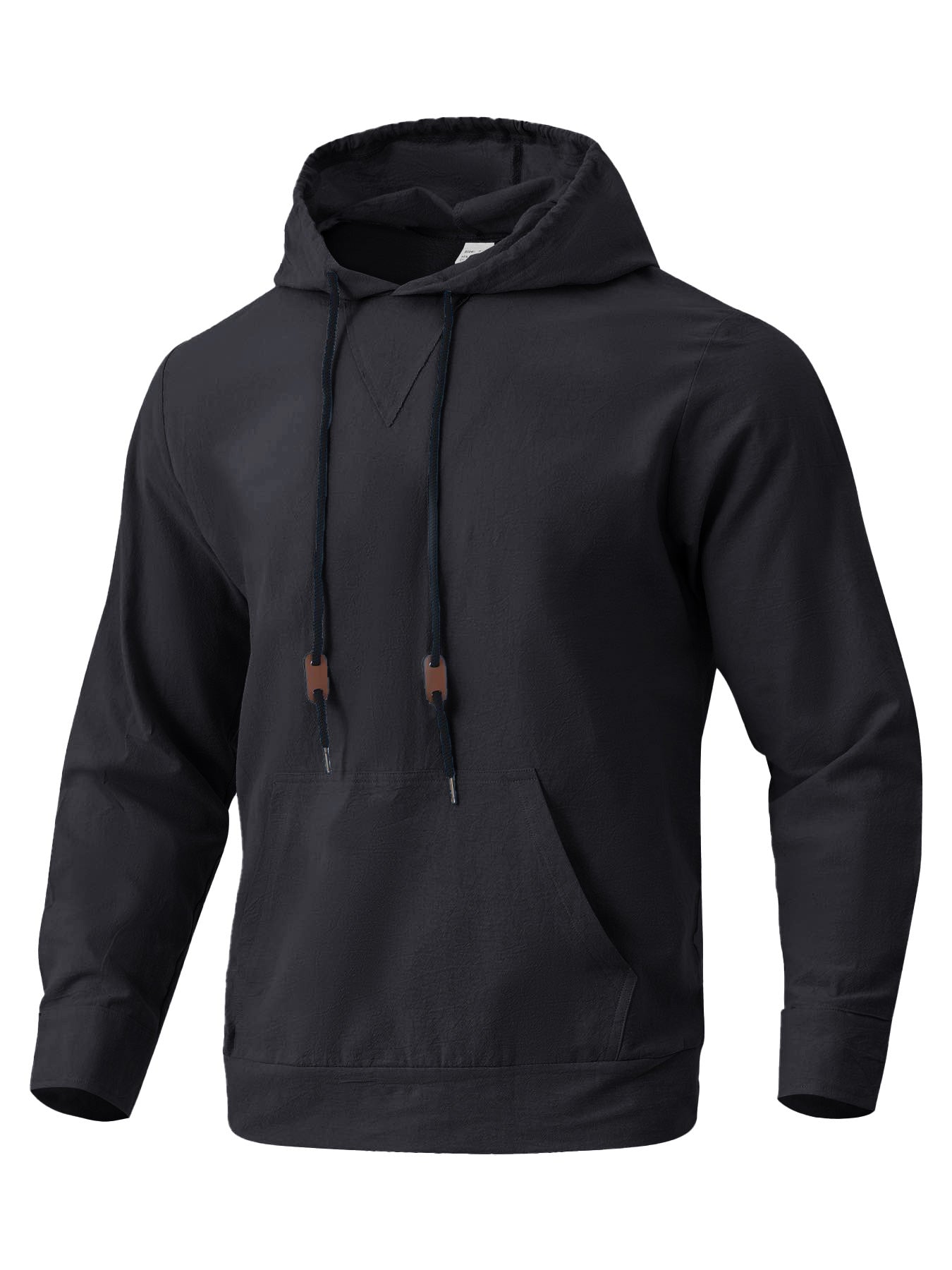 Kapuzenpullover Herren Lässig V-Ausschnitt Mit Taschen