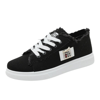 Damen Sneaker Lässig Used Look Elastisch