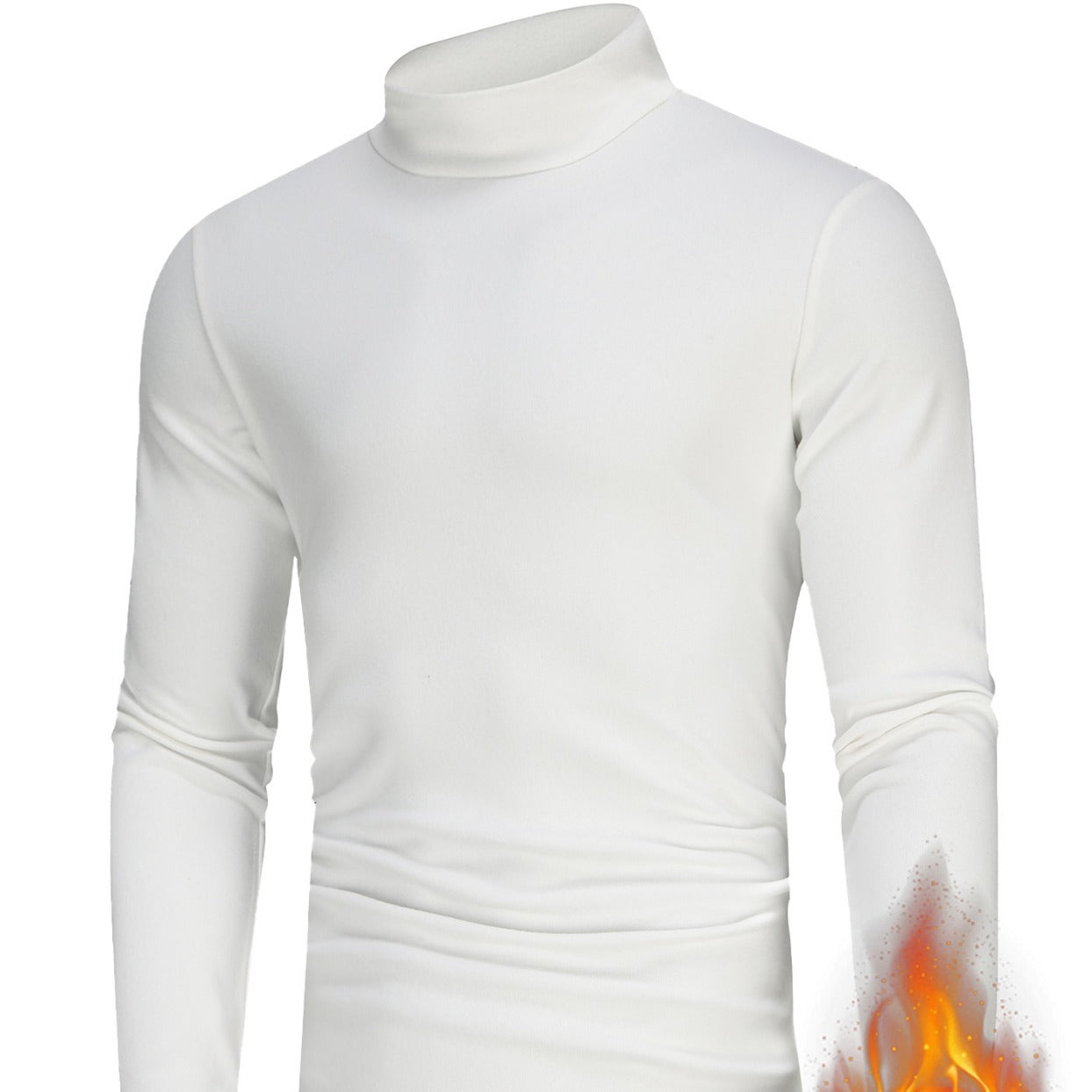 Herren Turtleneck Pullover Atmungsaktiv Langarm Modern