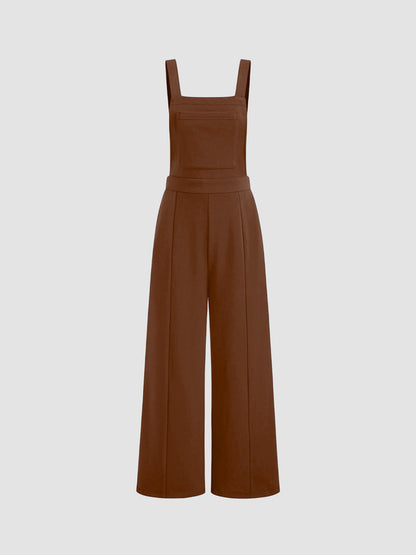Damen Overall Weitbein mit Taschen Modern