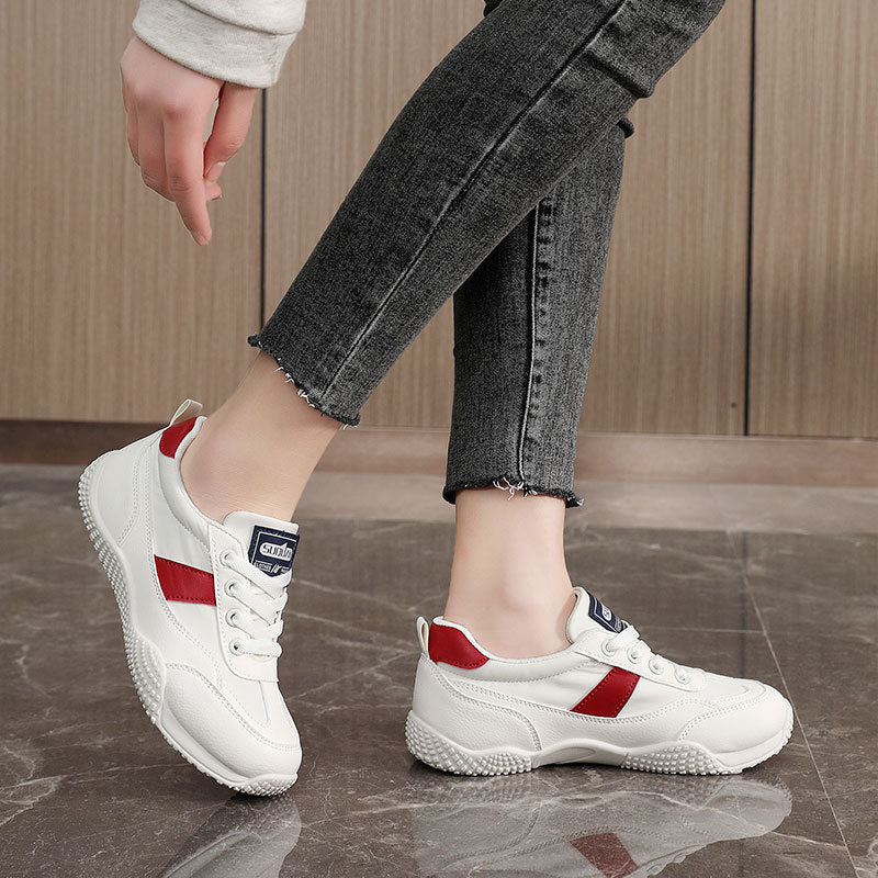 Damen Sneaker Sportlich Bequem Schwarz