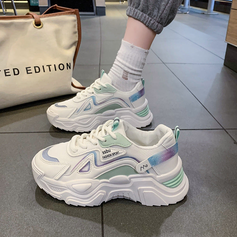 Damen Sneaker Sportlich Atmungsaktiv mit Rutschfester Sohle
