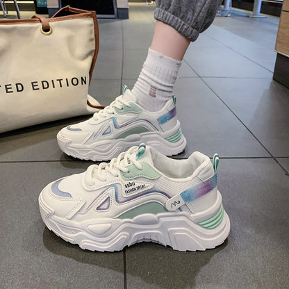 Damen Sneaker Sportlich Atmungsaktiv mit Rutschfester Sohle