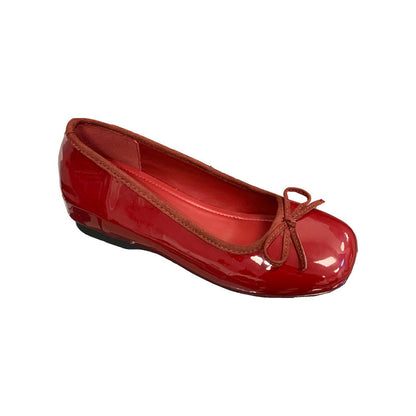 Damen Ballerinas Bequem Schleifen Detail Elegante Schuhe