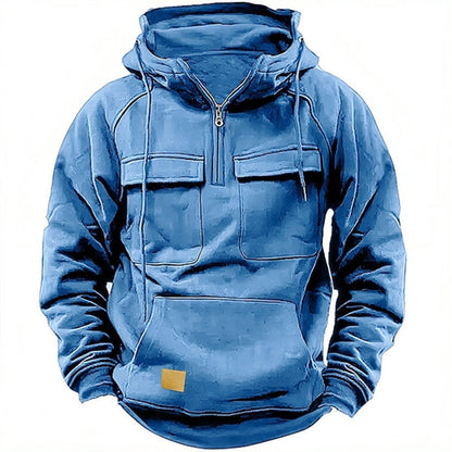 Herren Pullover Großzügig Reißverschluss Taschen Modern