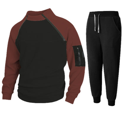 Herren Pullover Stehkragen Funktionsstoff Sportlich