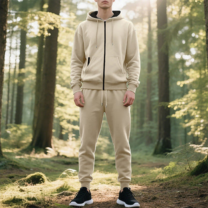 Herren Sportanzug Jogginghose Kapuzenpullover Bequem Modern