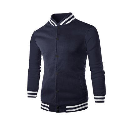 Herren Sportjacke Modern mit Kragen und elastischen Ärmeln