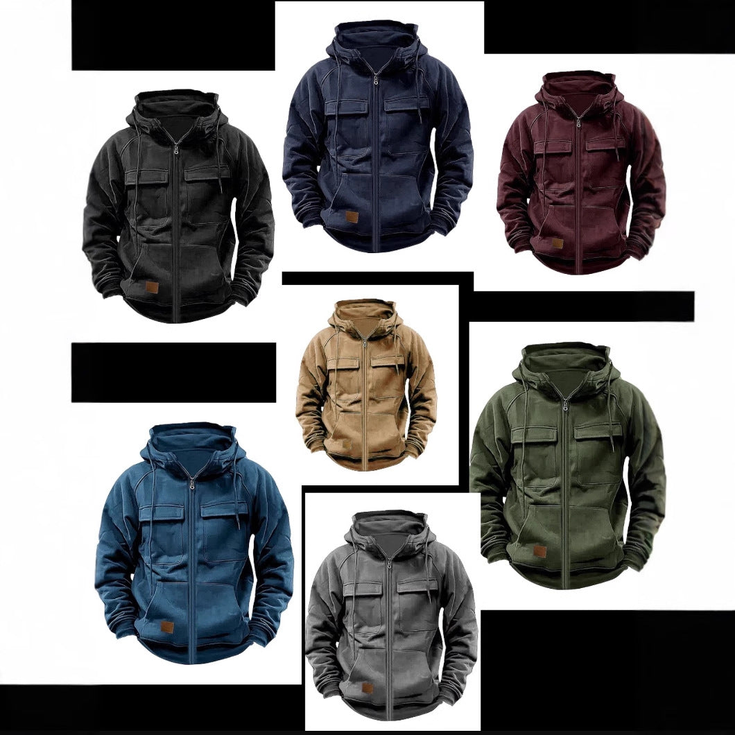 Herren Kapuzenjacke mit praktischen Taschen und robustem Design BerlinGlamour. - BerlinGlamour