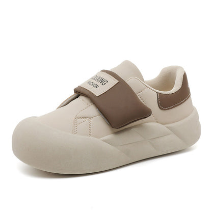 Damen Sneaker Sportlich Klettverschluss Modisch Schwarz