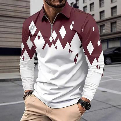 Herren Langarmshirt Modern Grafik Berlin Stadtstyle