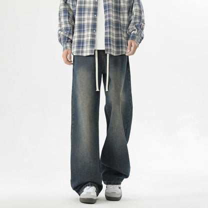 Herren Jeanshose Oversized Mit Verstellbarem Bund - BerlinGlamour