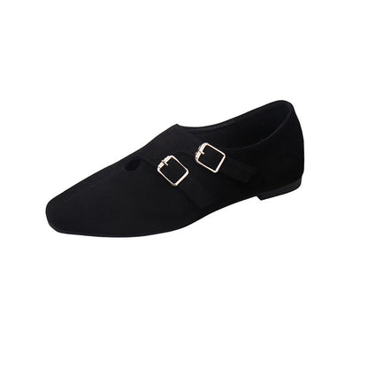 Damen Mokassins Elegante Schnallen Schuhe Heidi Stil