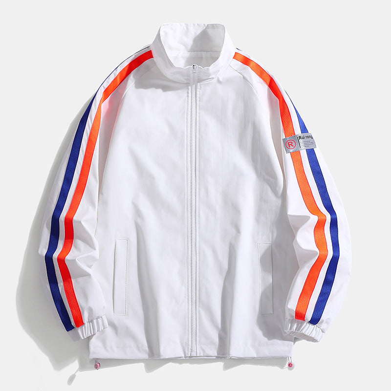 Herren Sportjacke Lässig Reflektierend Modern