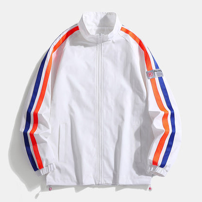 Herren Sportjacke Lässig Reflektierend Modern