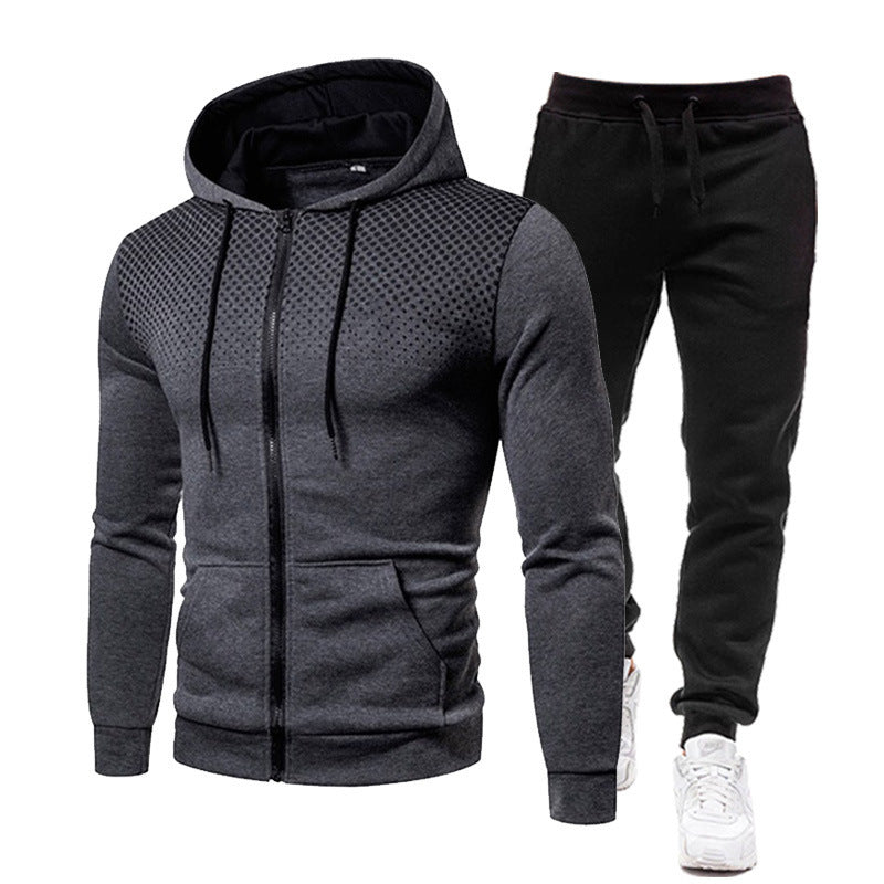 Herren Sportset Atmungsaktiv Hoodie Jogginghose Set