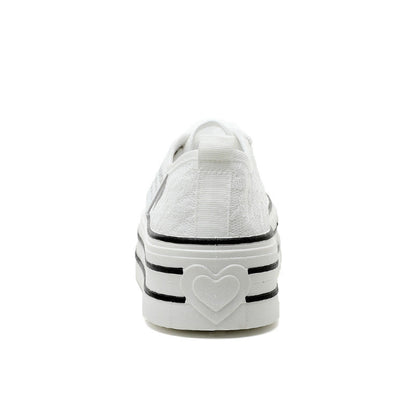 Damen Plateau Sneaker Hoch modisch Rutschfest