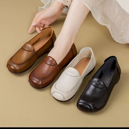 Damen Lederschuhe Elegantes Design Bequem Modisch