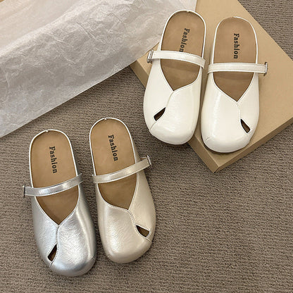 Damen Pantoletten Elegante Riemen Schuhe Bequem