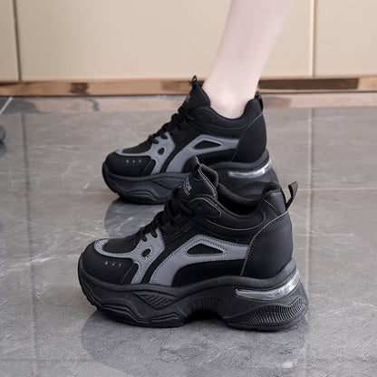 Damen Sneaker Sportlich atmungsaktiv Laufsohle