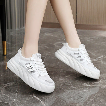 Damen Sneaker Plattform Schuhe Mesh Bequem