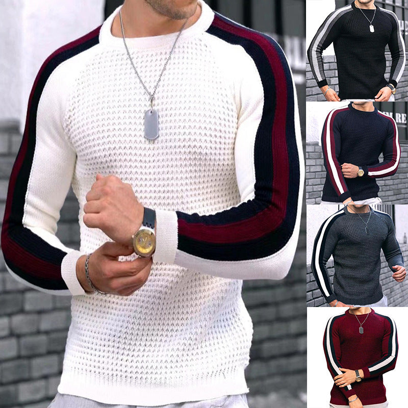 Herren Strickpullover Modern Strukturiert Elegante Männermode - BerlinGlamour