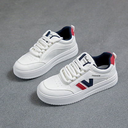 Damen Sneaker Sportlich Komfortabel Laufschuhe Weiße Sohle
