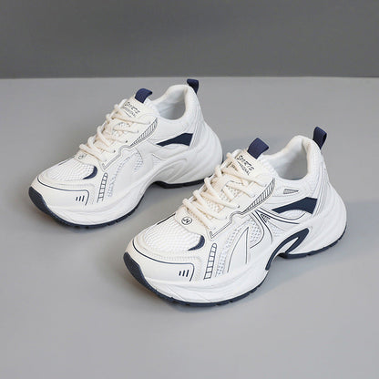 Damen Sport Schnürschuhe Laufschuhe Atmungsaktive Mesh
