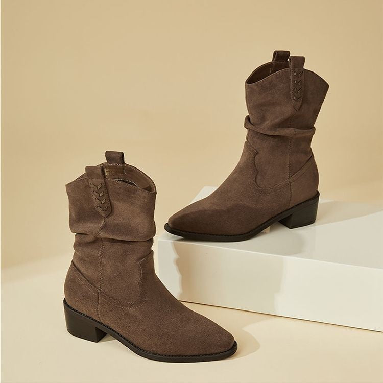 Damen Stiefeletten Elegantes Design Rustikal Modisch