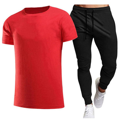 Herren Sport Set Jogginghose T-Shirt Komfort