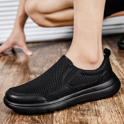 Damen Sneaker Slip-On Atmungsaktiv Mit Rutschfester Sohle