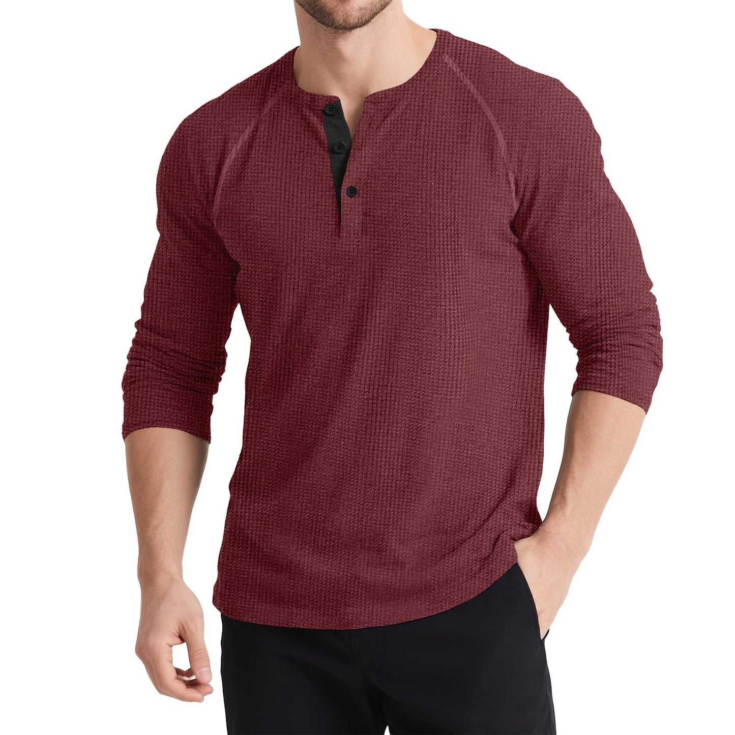 Herren Langarmhemd Modern Elegant Slimfit